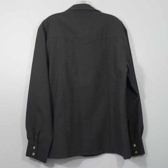 Phillipe Marcel Long Sleeve Pearl Button Shirt Large - Picture 4 of 8